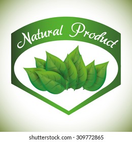 Natural product digital design, vector illustration 10 eps graphic