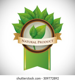 Natural product digital design, vector illustration 10 eps graphic