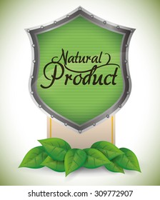 Natural product digital design, vector illustration 10 eps graphic