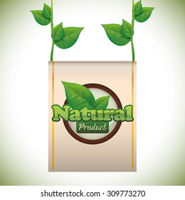 Natural product digital design, vector illustration 10 eps graphic