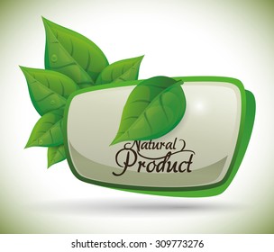Natural product digital design, vector illustration 10 eps graphic