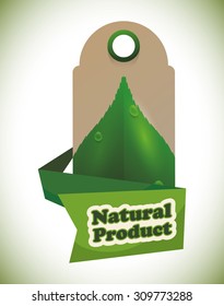 Natural product digital design, vector illustration 10 eps graphic