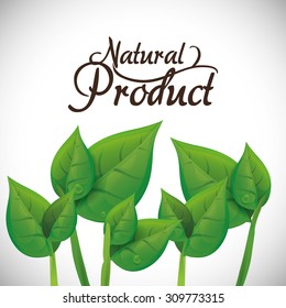Natural product digital design, vector illustration 10 eps graphic