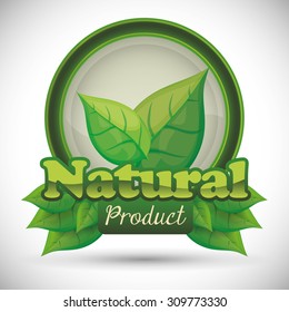 Natural product digital design, vector illustration 10 eps graphic