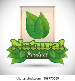 Natural product digital design, vector illustration 10 eps graphic