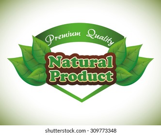 Natural product digital design, vector illustration 10 eps graphic