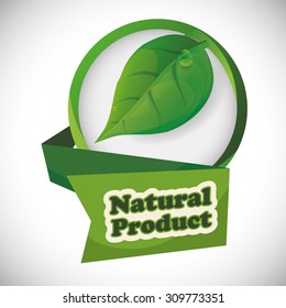 Natural product digital design, vector illustration 10 eps graphic