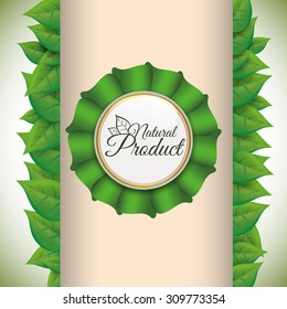 Natural product digital design, vector illustration 10 eps graphic