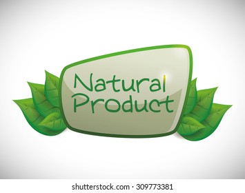 Natural product digital design, vector illustration 10 eps graphic