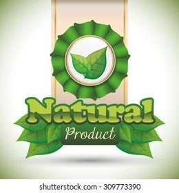 Natural product digital design, vector illustration 10 eps graphic