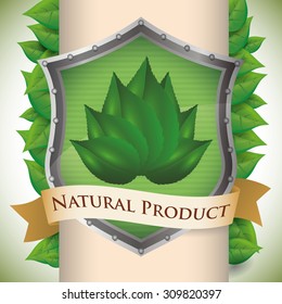 Natural product digital design, vector illustration 10 eps graphic