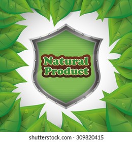 Natural product digital design, vector illustration 10 eps graphic