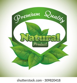 Natural product digital design, vector illustration 10 eps graphic
