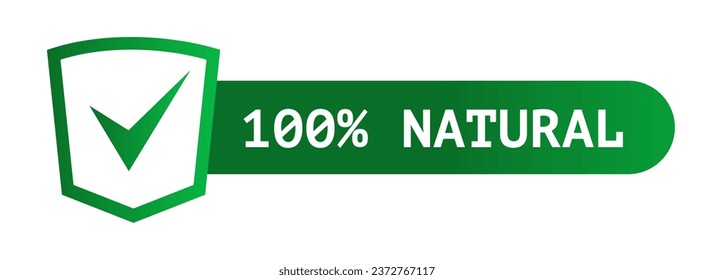 Natural product emblem vector isolated