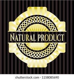 Natural Product golden emblem