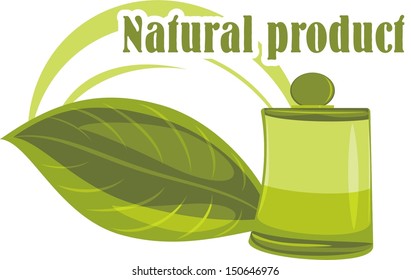 Natural product. Icon for design. Vector