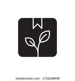 natural product icon glyph vector illustration. ecology icon isolated on white background