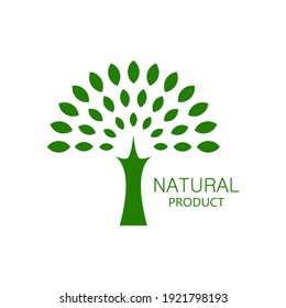 natural product icon on white background