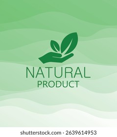 natural product icon on white background
