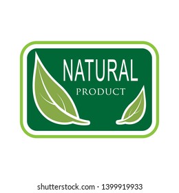 Natural Product Icon. Organic or Nature Food Illustration As A Simple Vector, Trendy Sign & Symbol for Design and Websites, Presentation or Application.