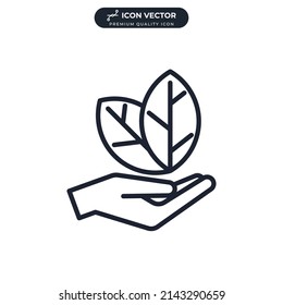 natural product icon symbol template for graphic and web design collection logo vector illustration