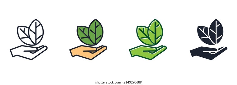 natural product icon symbol template for graphic and web design collection logo vector illustration