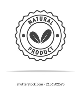 Natural product icon transparent vector isolated