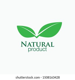 Natural Product Icon - Vector, Emblem, Sign and Symbol for Design, Presentation, Website or Apps Elements.