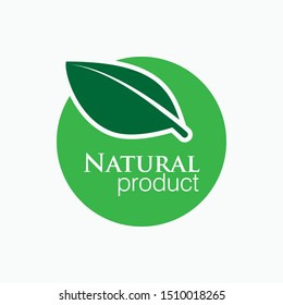 
Natural Product Icon - Vector, Emblem, Sign and Symbol for Design, Presentation, Website or Apps Elements.