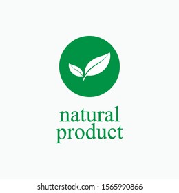 Natural Product Icon - Vector, Sign and Symbol for Design, Presentation, Website or Apps Elements.  