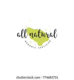 Natural product icons and elements collection for food market, ecommerce, organic products promotion, healthy life and premium quality food and drink
