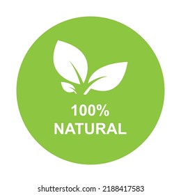 vector de icono de etiqueta de producto natural
