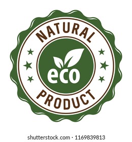 Natural product label/stamp