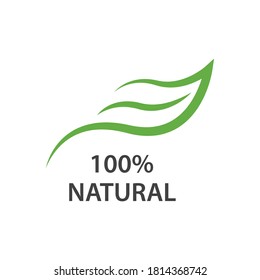 Natural product leaf  logo vector template design