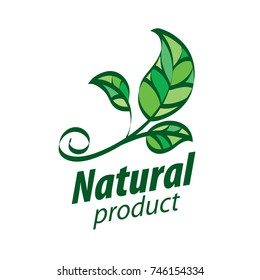 Logo Natural Product Stock Vector (Royalty Free) 619328645