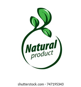 Natural Product Logo Stock Vector (royalty Free) 747195343 