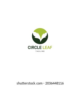 Natural product logo design concept vector template. leaf icon