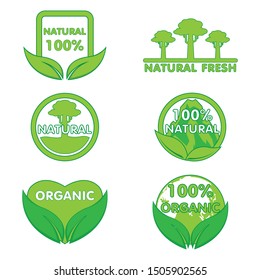 Natural product logo design Use with natural products. 
To let customers know the freshness Product safety