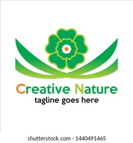 Natural product logo design vector template. 