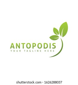 Natural product logo design vector template