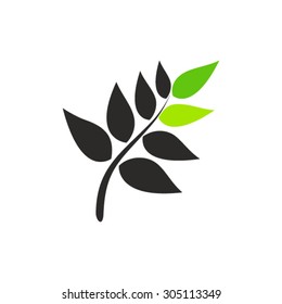 Natural product logo design vector template.