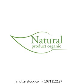 Natural Product Logo Organic Stock Vector (Royalty Free) 1071112127 ...