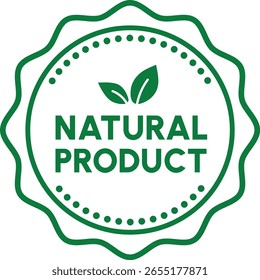 Logo-Typ des Naturprodukts für die Verwendung eines Bioproduktzeichens