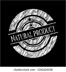 Natural Product on chalkboard