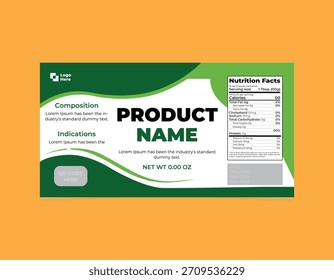  Plantilla de diseño de etiquetas de embalaje de Producto natural, etiqueta de embalaje de alimentos y hierbas