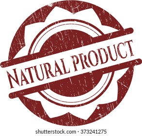 Natural Product rubber seal with grunge texture