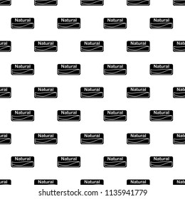 natural product sign icon in Pattern style on white background