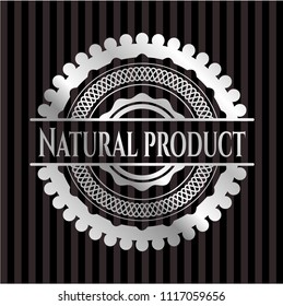 Natural Product silver shiny emblem