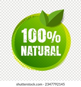 Natural Product With Transparent Background 
With Gradient Mesh, Vector Illustration