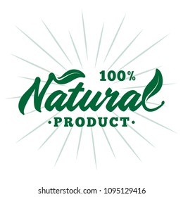 Natural product. Vector and illustration. 